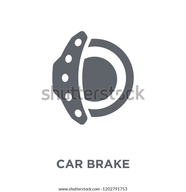 car brake icon. car brake design concept from\
Car parts collection. Simple element vector illustration on white\
background.