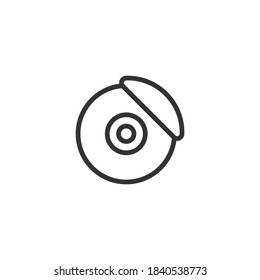 Car brake icon isolated on white background. Brakes symbol modern, simple, vector, icon for website design, mobile app, ui. Vector Illustration
