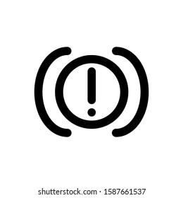 car brake icon with line style