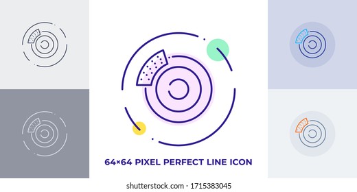 Car brake icon. Thin linear car brake outline icon isolated on white background from car parts collection. Line vector sign, symbol for web and mobile