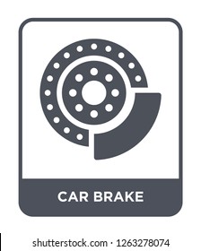 car brake icon vector on white background, car brake trendy filled icons from Car parts collection, car brake simple element illustration