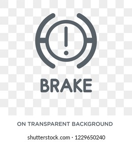 car brake light icon. car brake light design concept from Car parts collection. Simple element vector illustration on transparent background.