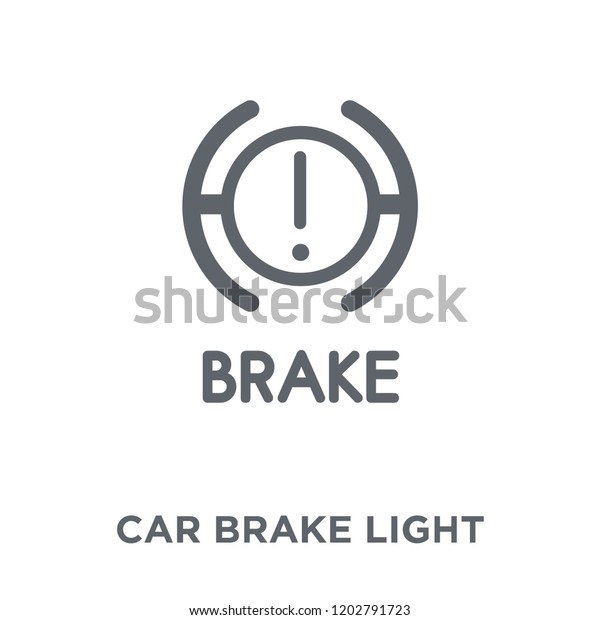 car brake light icon. car brake light design
concept from Car parts collection. Simple element vector
illustration on white
background.