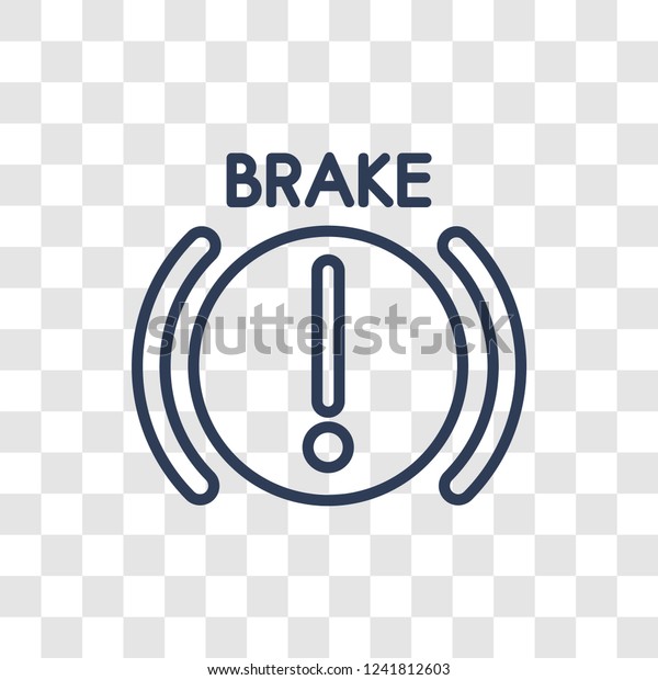 car\
brake light icon. Trendy linear car brake light logo concept on\
transparent background from car parts\
collection