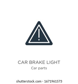 Car brake light icon vector. Trendy flat car brake light icon from car parts collection isolated on white background. Vector illustration can be used for web and mobile graphic design, logo, eps10