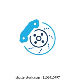 Car Brake Logo Icon Design