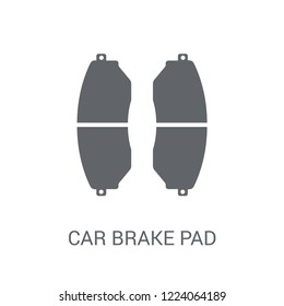 car brake pad icon. Trendy car brake pad logo concept on white background from car parts collection. Suitable for use on web apps, mobile apps and print media.