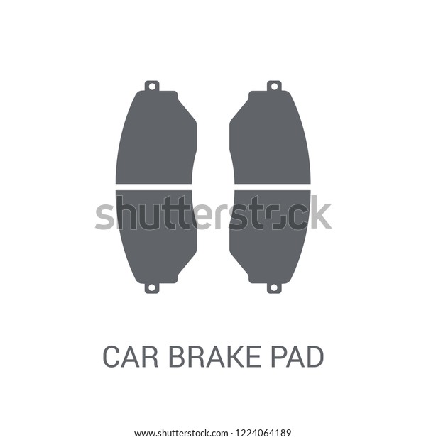car brake pad icon. Trendy\
car brake pad logo concept on white background from car parts\
collection. Suitable for use on web apps, mobile apps and print\
media.