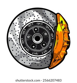 car brake vector design illustrator