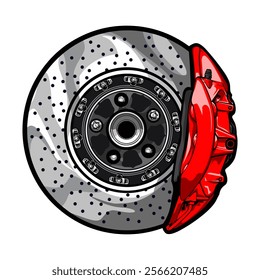 car brake vector design illustrator