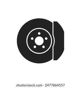 Car brakes icon. Vector illustration