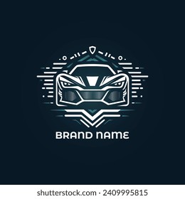 Car Brand Logo Design Vector Template. Modern Car Company, Garage, Rent, Repair, Detailing Service Logo Emblem Design Vector illustration.
Vehicle, Automobile Business Sign or symbol Line Art