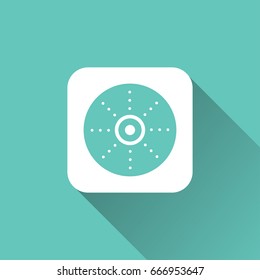car Break icon with long shadow