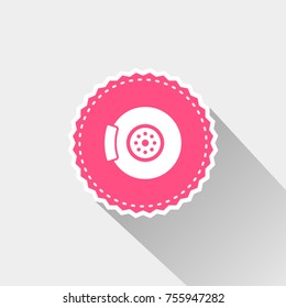 car Break icon with long shadow
