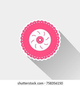car Break icon with long shadow