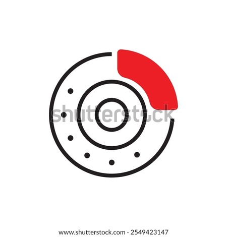 car breake system icon vector