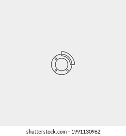 Car breaks vector icon illustration sign