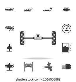 car bridge icon. Detailed set of car repear icons. Premium quality graphic design icon. One of the collection icons for websites, web design, mobile app on white background
