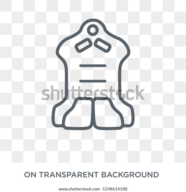 car bucket seat icon. car bucket seat design\
concept from Car parts collection. Simple element vector\
illustration on transparent\
background.
