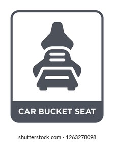 car bucket seat icon vector on white background, car bucket seat trendy filled icons from Car parts collection, car bucket seat simple element illustration