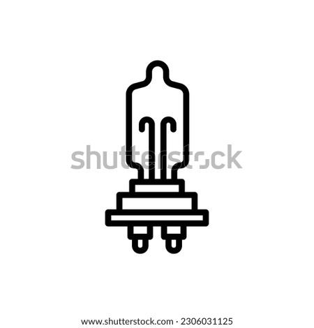 Car Bulb icon in vector. Illustration