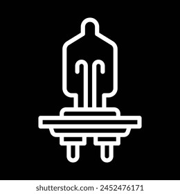 Glühlampensymbol Vektorgrafik Gliederung