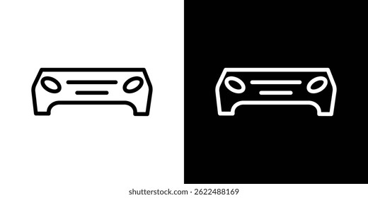 Car bumper icon vector illustration EPS