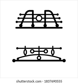 Car Bumper Icon, Vehicle Bumpers Are Bars At The Front And Back That Provide Protection From Impact Vector Art Illustration