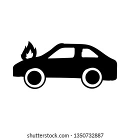 car burn out doodle vector 