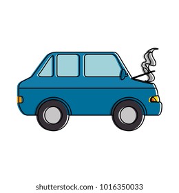 Car Burning Isolated Icon Stock Vector (Royalty Free) 1016350033 ...
