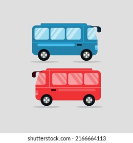 Car Bus Cartoon Illustration Suitable Template Stock Vector (Royalty ...