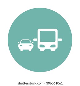 Car and bus icon