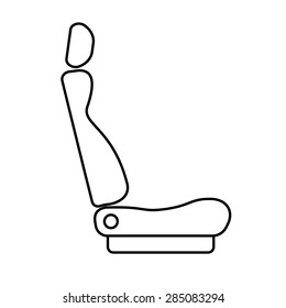 car, bus, train, plane seat icon