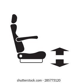 car, bus, train, plane seat  location management icon