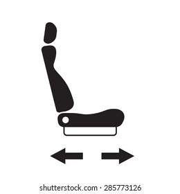 car, bus, train, plane seat  location management icon