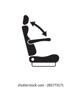 car, bus, train, plane seat  location management icon