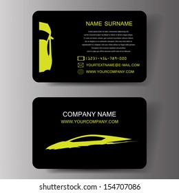 Car Business Cards ,Illustration Eps 10