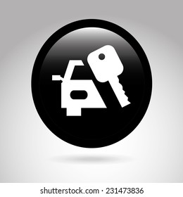 car button graphic design , vector illustration