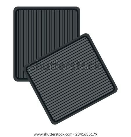 Car cabine filter icon cartoon vector. Auto spare. Seat service