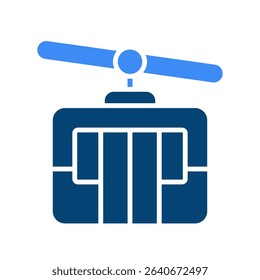 Car Cable Vector Icon for Road Trip Emergency and Vehicle Safety. Travel essential for national park adventures, jumper cable design