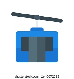 Car Cable Vector Icon for Road Trip Emergency and Vehicle Safety. Travel essential for national park adventures, jumper cable design