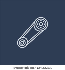 car camshaft icon. car camshaft linear design concept from Car parts collection. Simple element vector illustration on dark blue background.