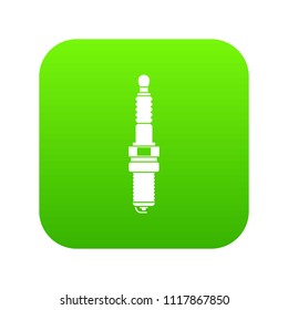 Car candle icon digital green for any design isolated on white vector illustration