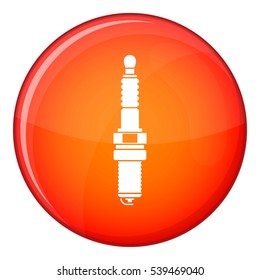 Car candle icon in red circle isolated on white background vector illustration