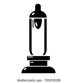 Car candle icon. Simple illustration of car candle vector icon for web
