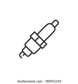 Car candle. Line with Editable stroke