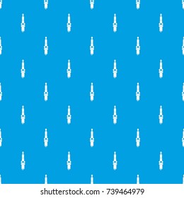 Car candle pattern repeat seamless in blue color for any design. Vector geometric illustration