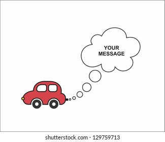 Car card for messages