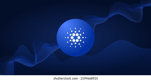 CAR Cardano blockchain abstract background digital cryptocurrency