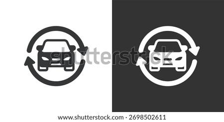 Car Care icon. Solid glyph series icon